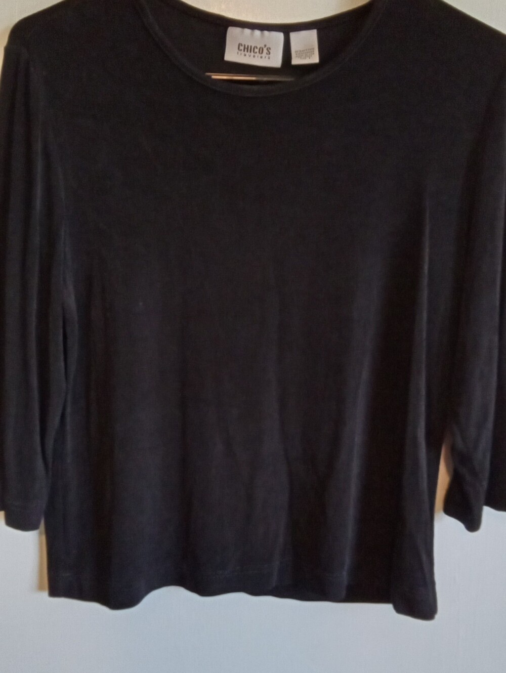 #6074 Chico's Travelers Top - M - Picture 2 of 2